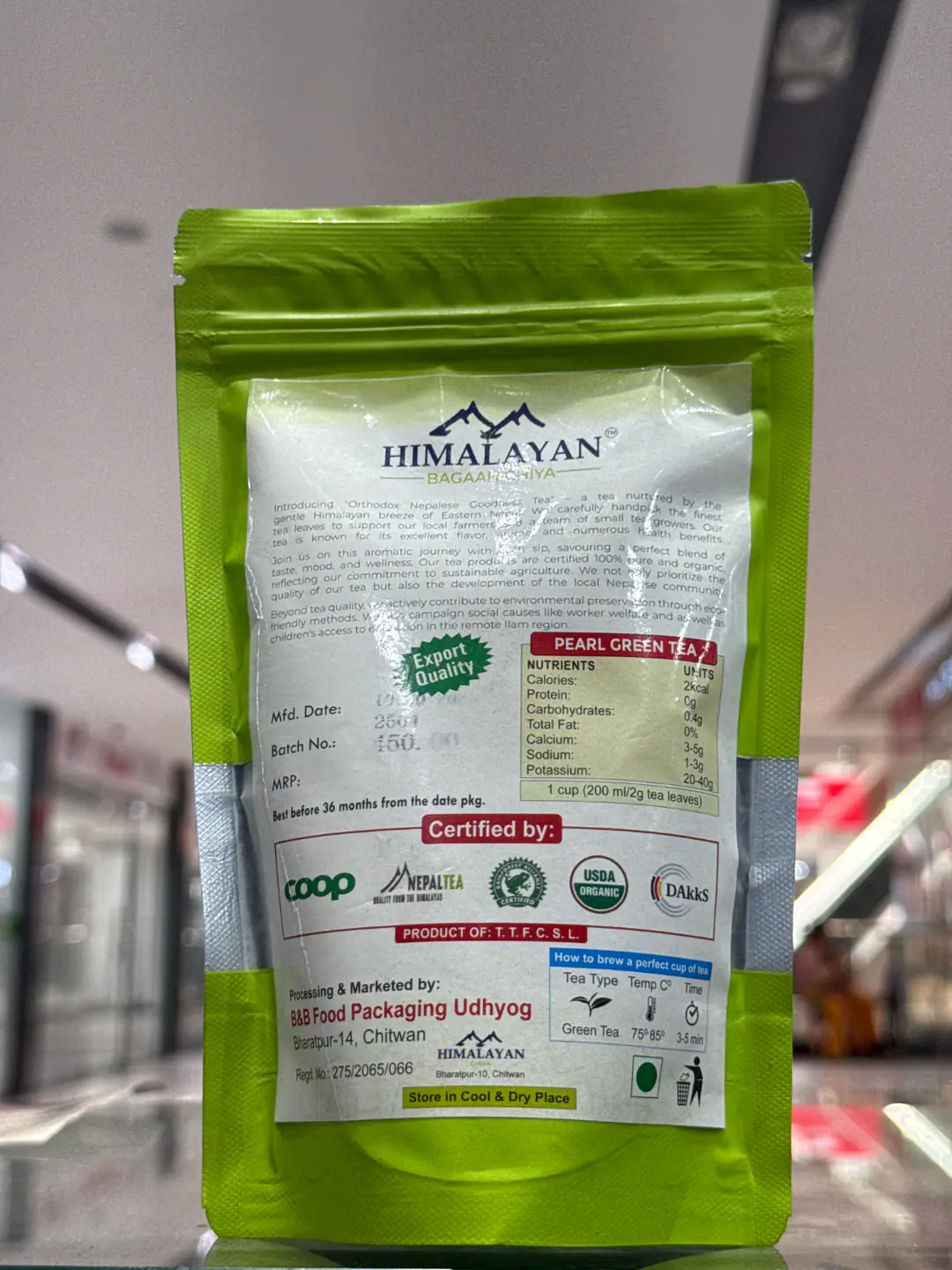 Pearl Green Tea Himalayan Bagan Chiya — view 3
