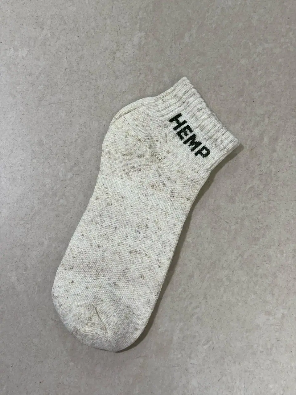Adult Hemp Ankle Socks — Natural — view 3