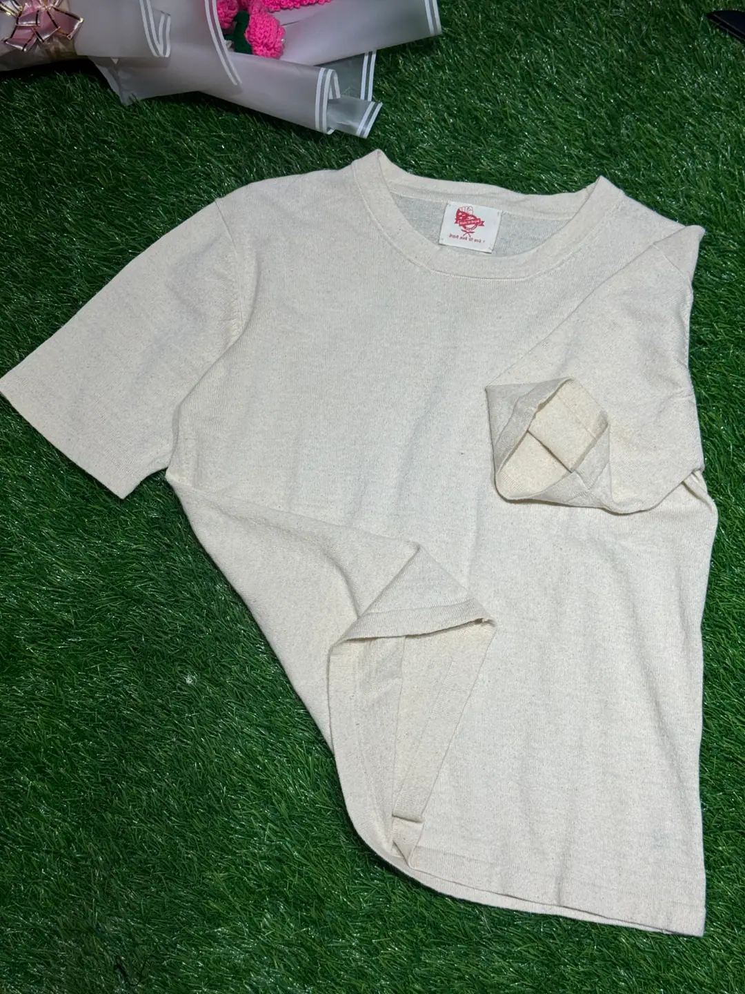 Handloom hemp Half Sleeve Jumper sweater  — view 3