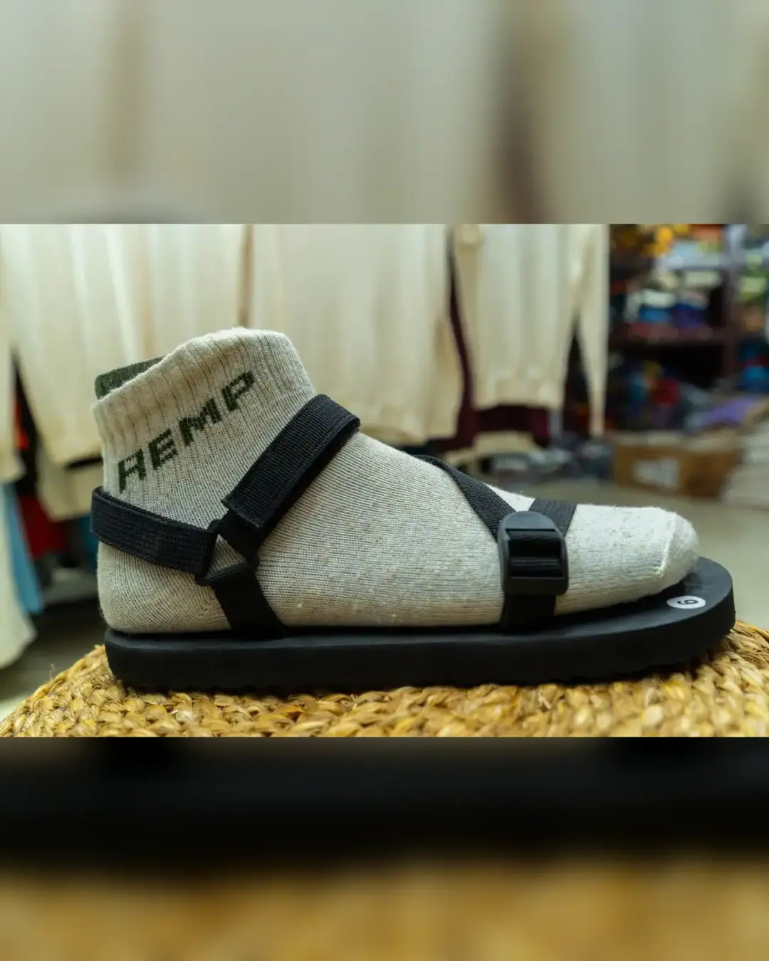 Khadau Strap Sandals — Black — view 3
