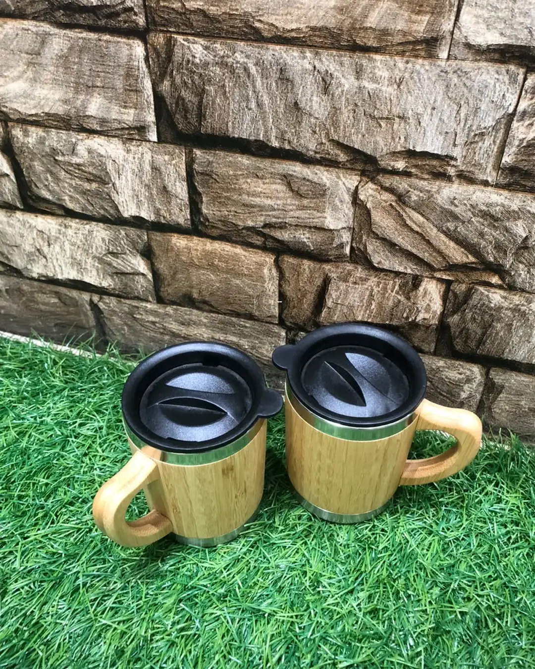 Bamboo Travel Mug — Stainless Lined — view 3