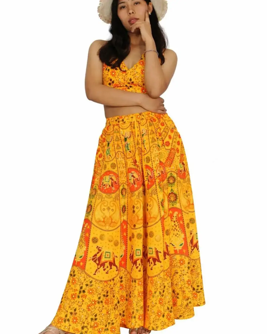 Boho Skirt Set — Marigold — view 2