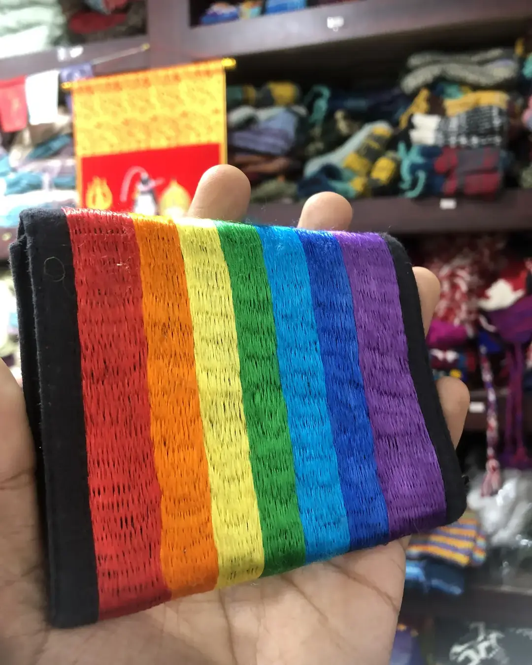 Hand-Embroidered Tri-fold Wallet — view 11