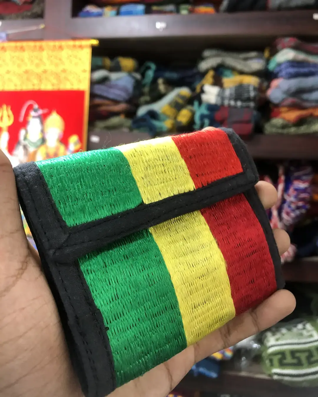Hand-Embroidered Tri-fold Wallet — view 12
