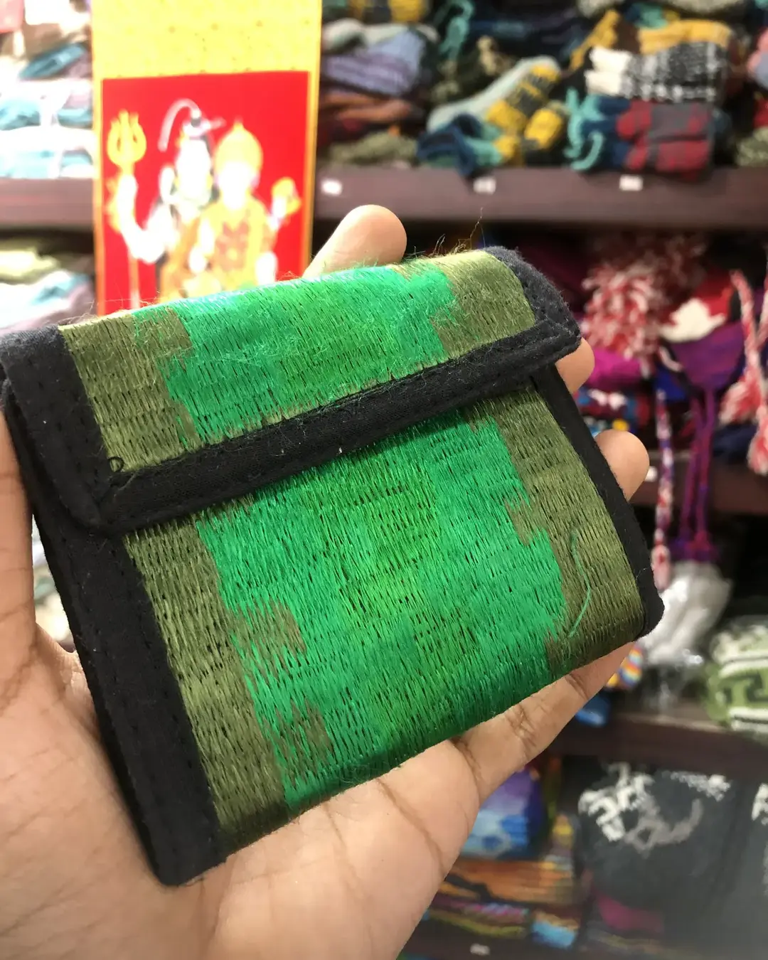 Hand-Embroidered Tri-fold Wallet — view 3