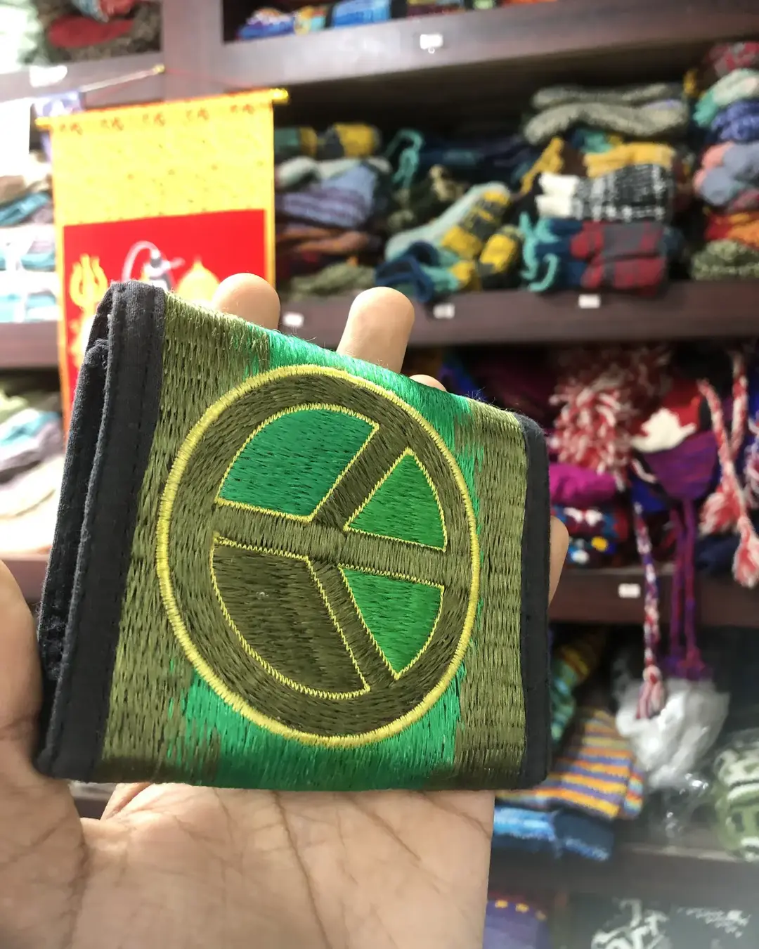 Hand-Embroidered Tri-fold Wallet — view 4