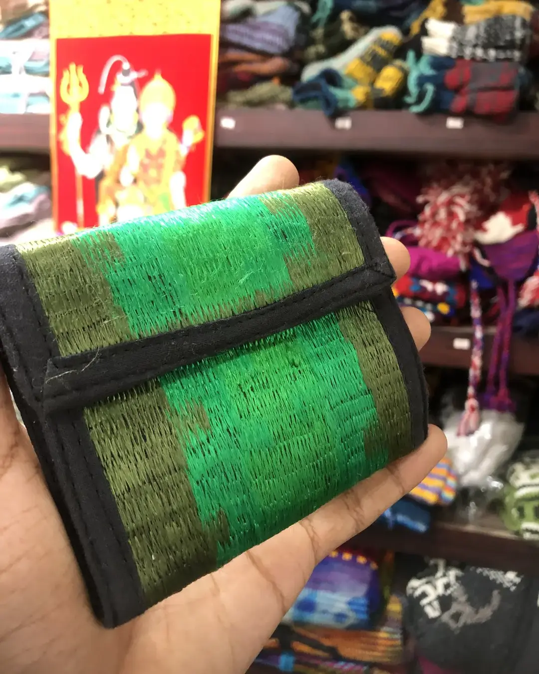 Hand-Embroidered Tri-fold Wallet — view 5
