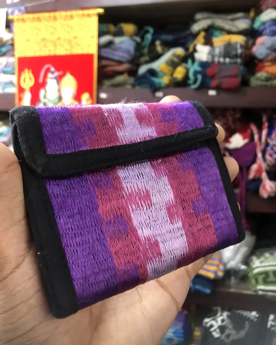 Hand-Embroidered Tri-fold Wallet — view 7