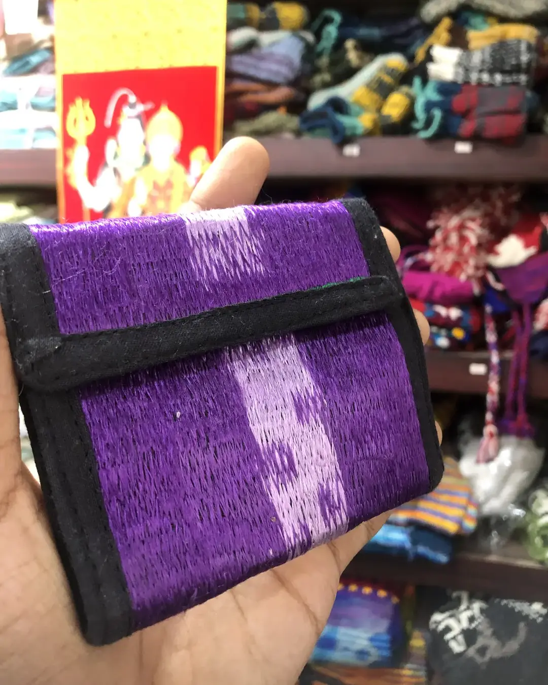 Hand-Embroidered Tri-fold Wallet — view 9