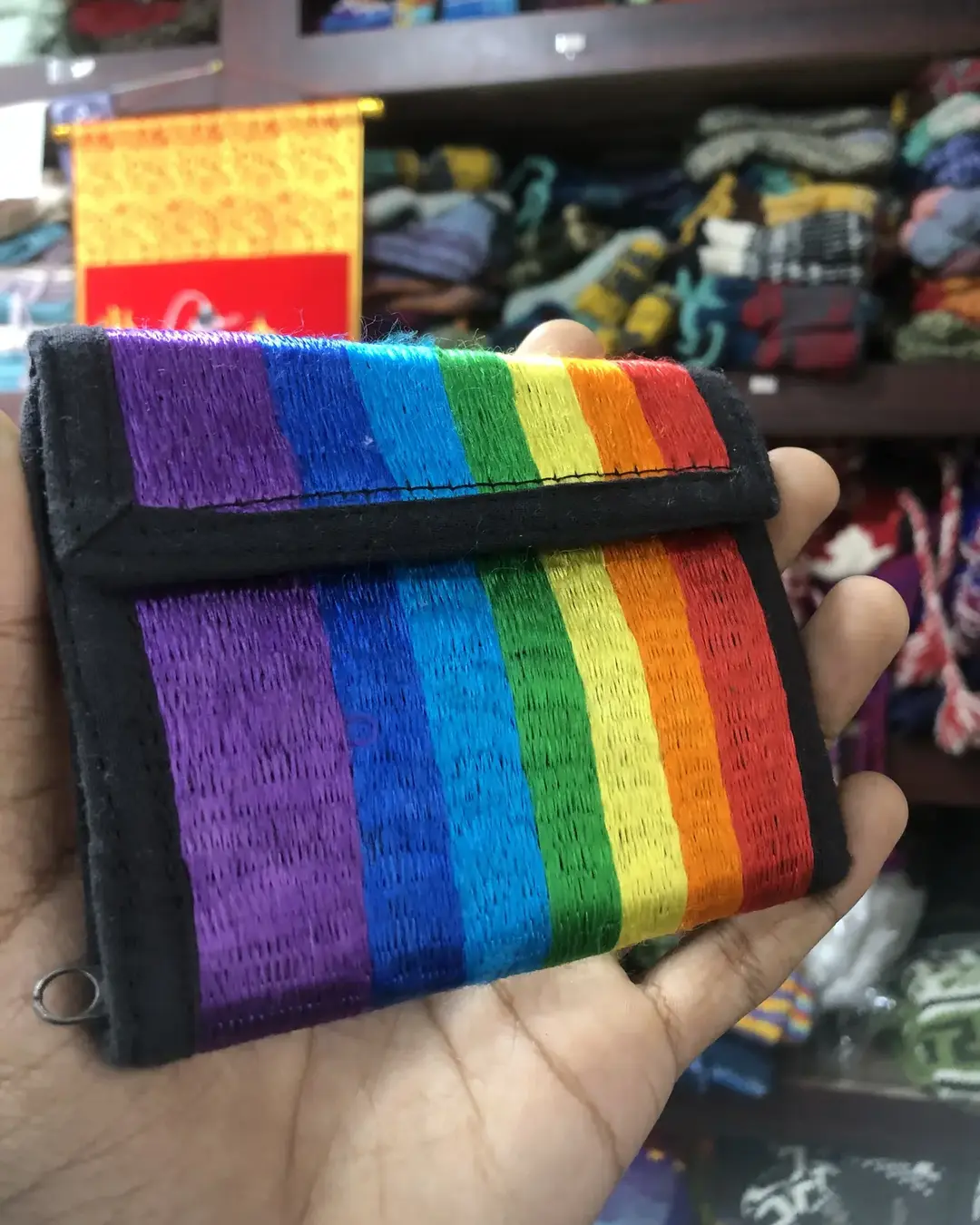 Hand-Embroidered Tri-fold Wallet — view 10