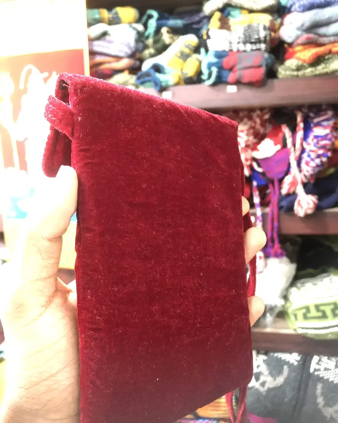 Embroidered Velvet Phone Sling Bag — view 4