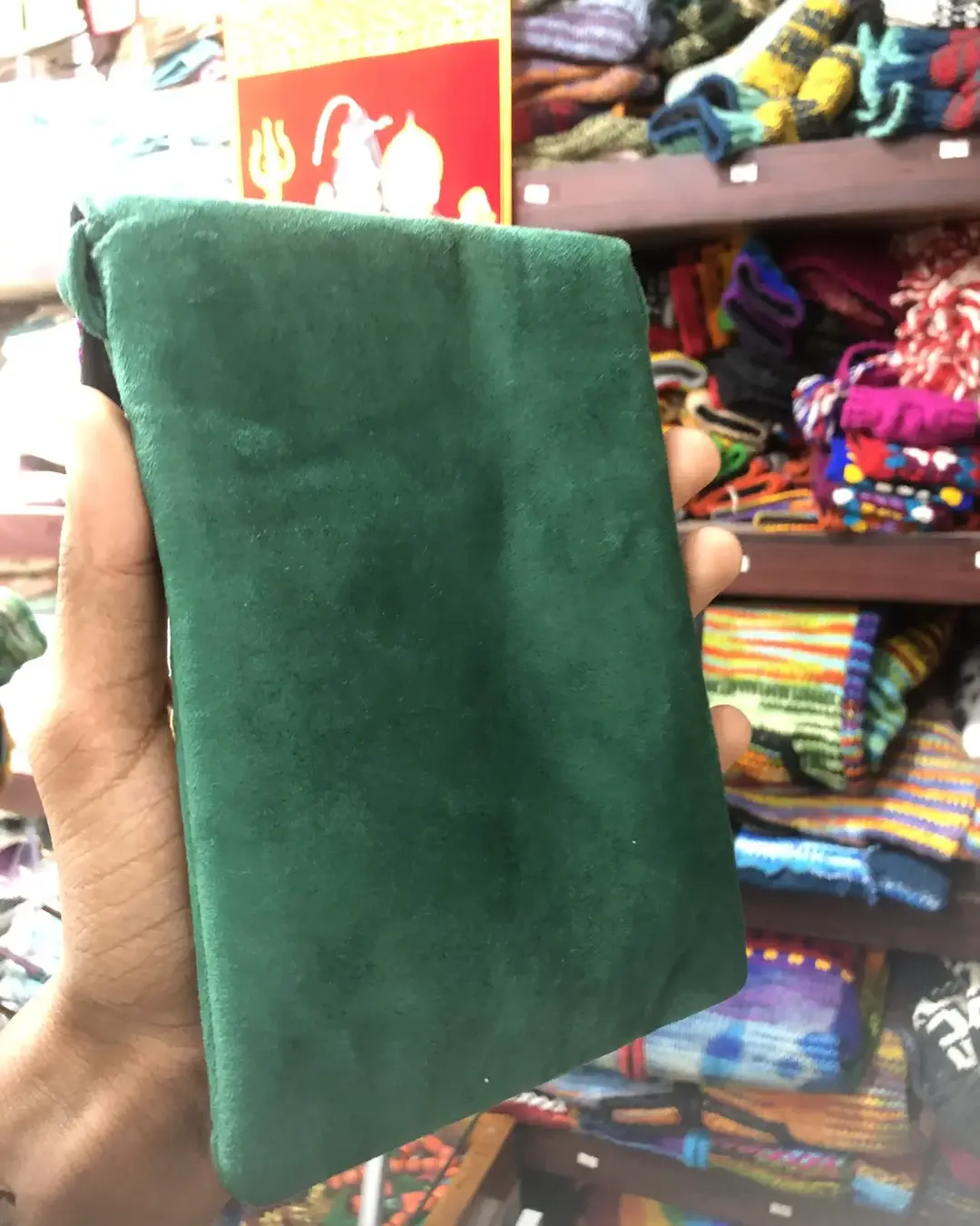 Embroidered Velvet Phone Sling Bag — view 8