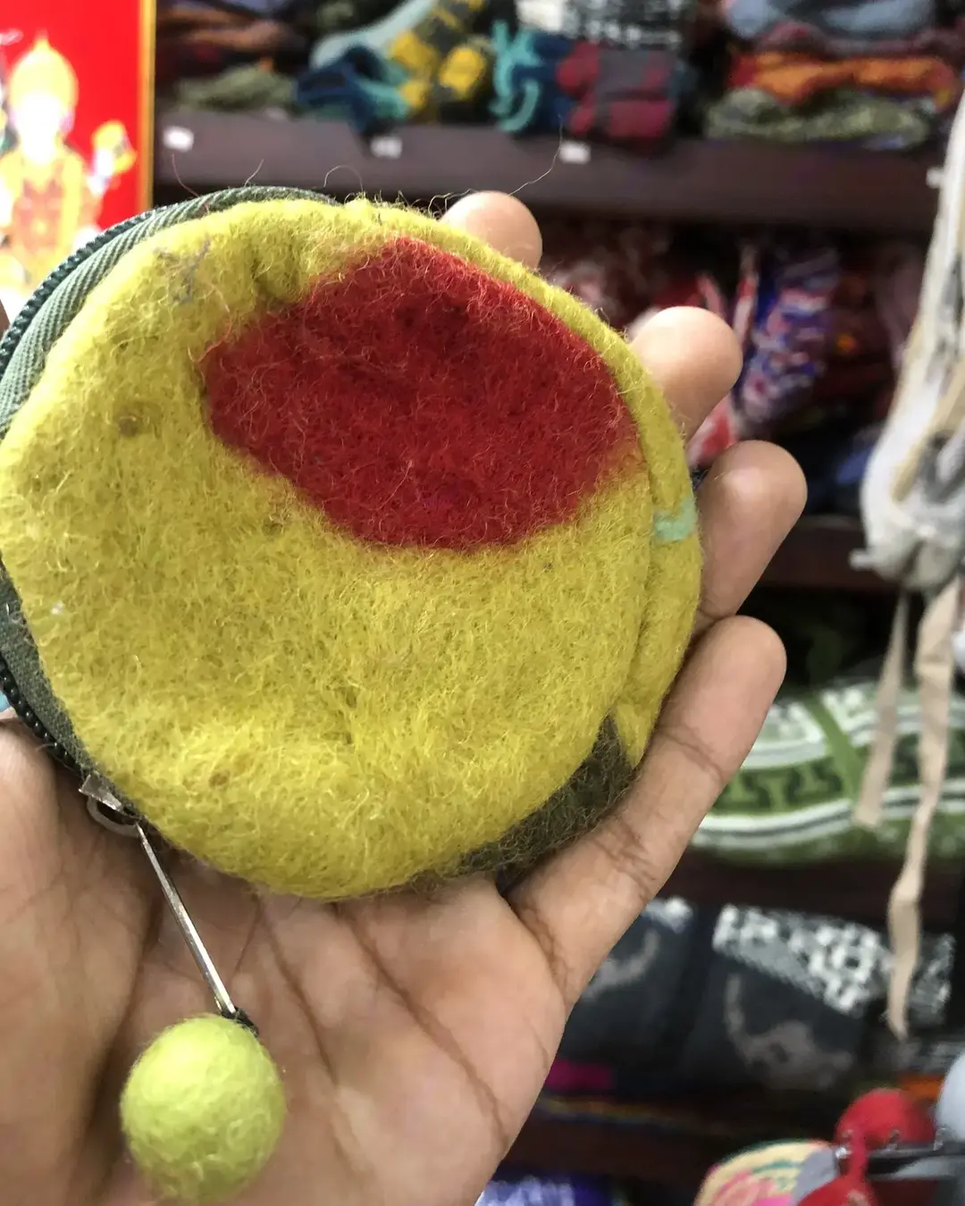 Felt Coin Purse with Pom-Pom — view 3