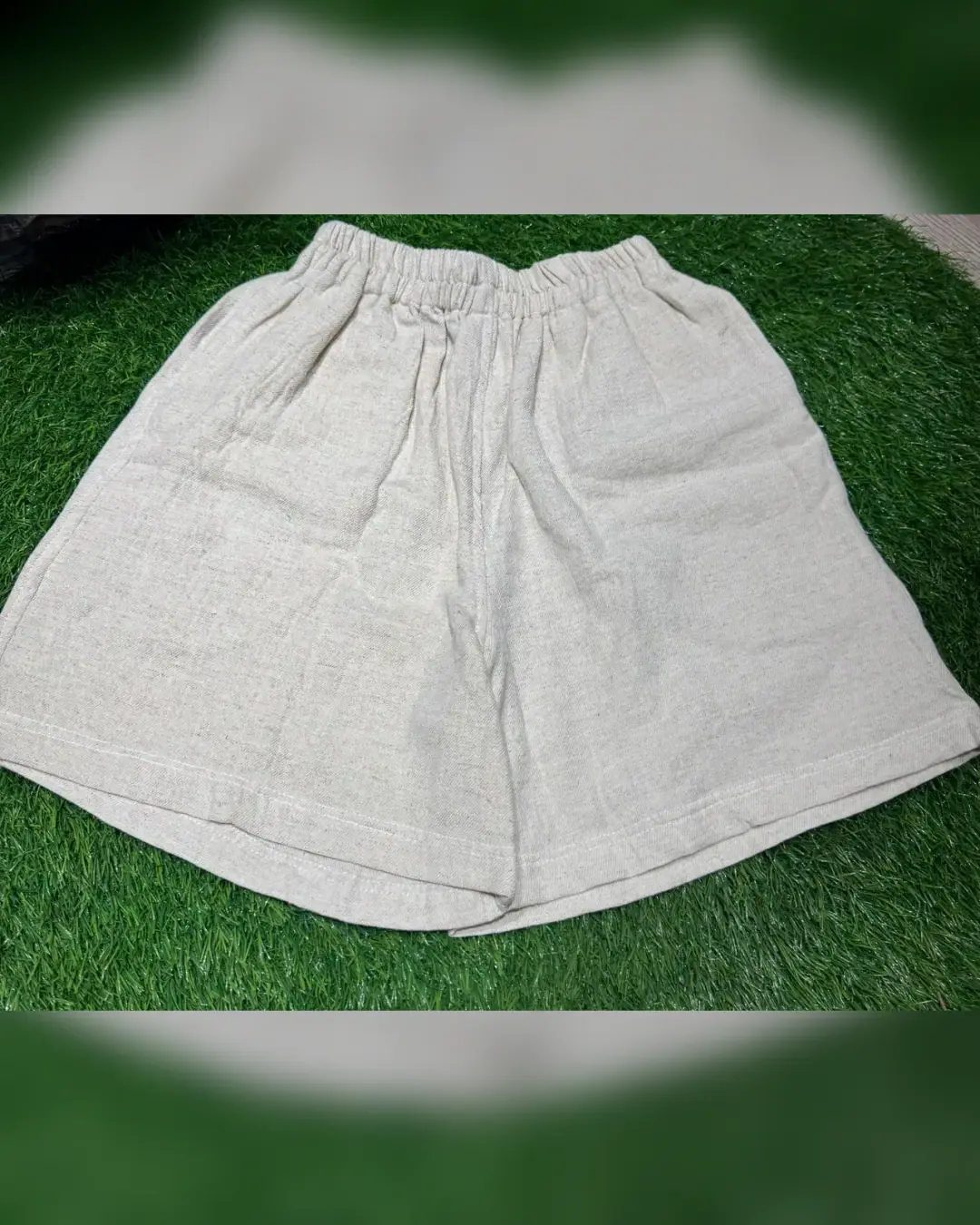 Handloom Hemp Boxer Shorts — Natural — view 3