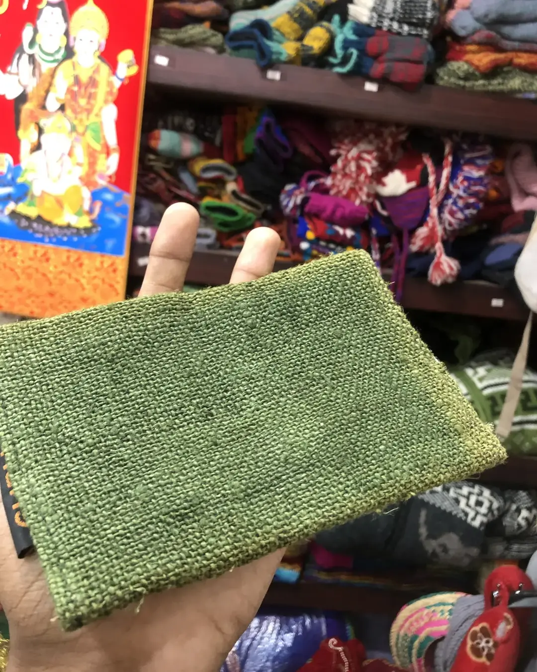 Hemp Envelope Pouch with Wrap Tie — view 7