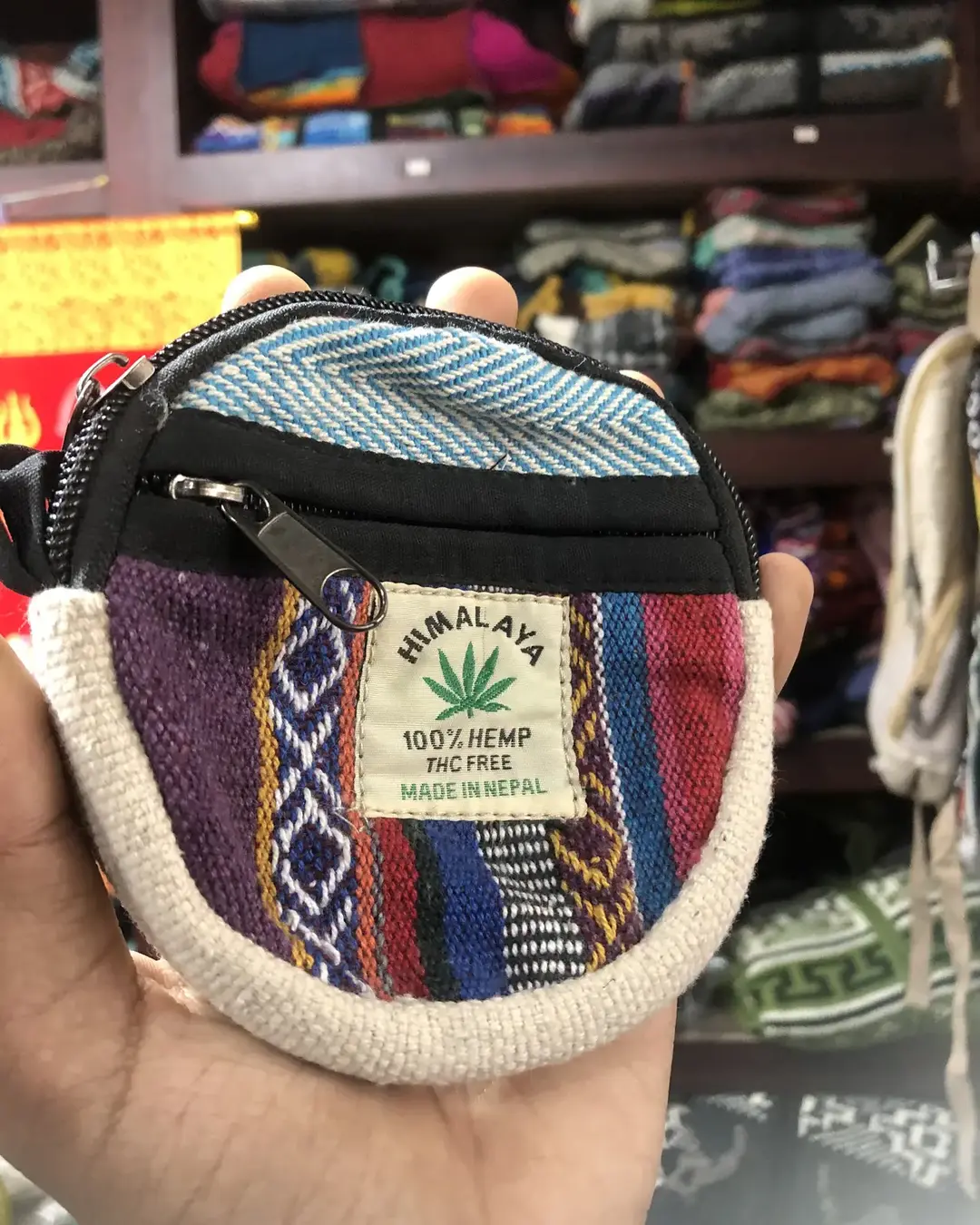 Hemp & Gheri Round Coin Purse — view 4