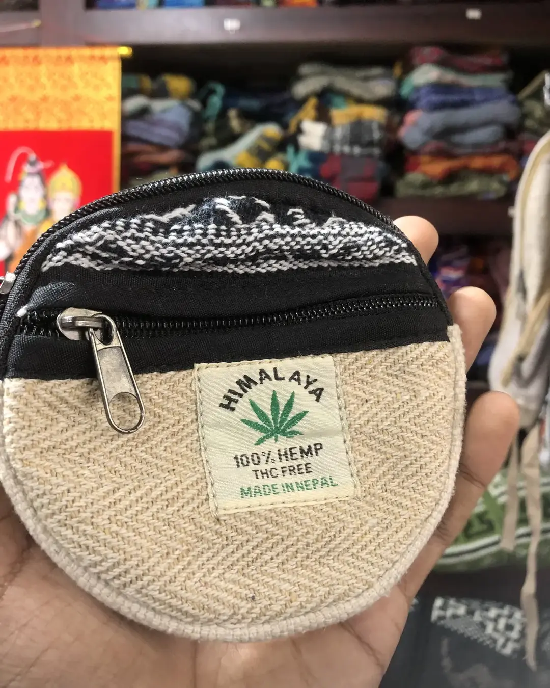 Hemp & Gheri Round Coin Purse — view 6