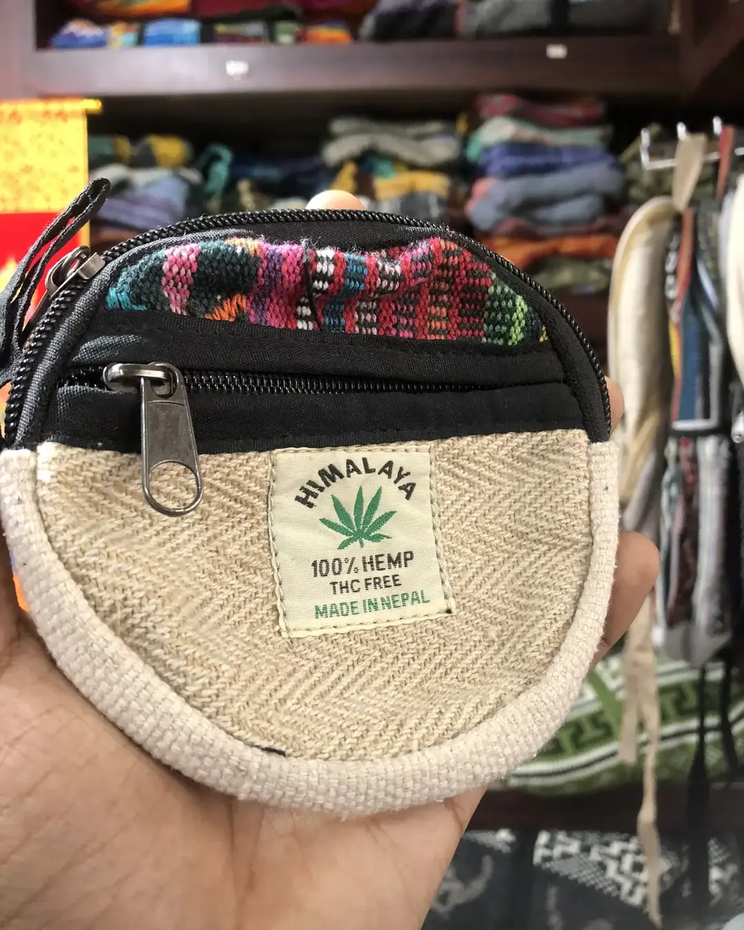 Hemp & Gheri Round Coin Purse — view 8