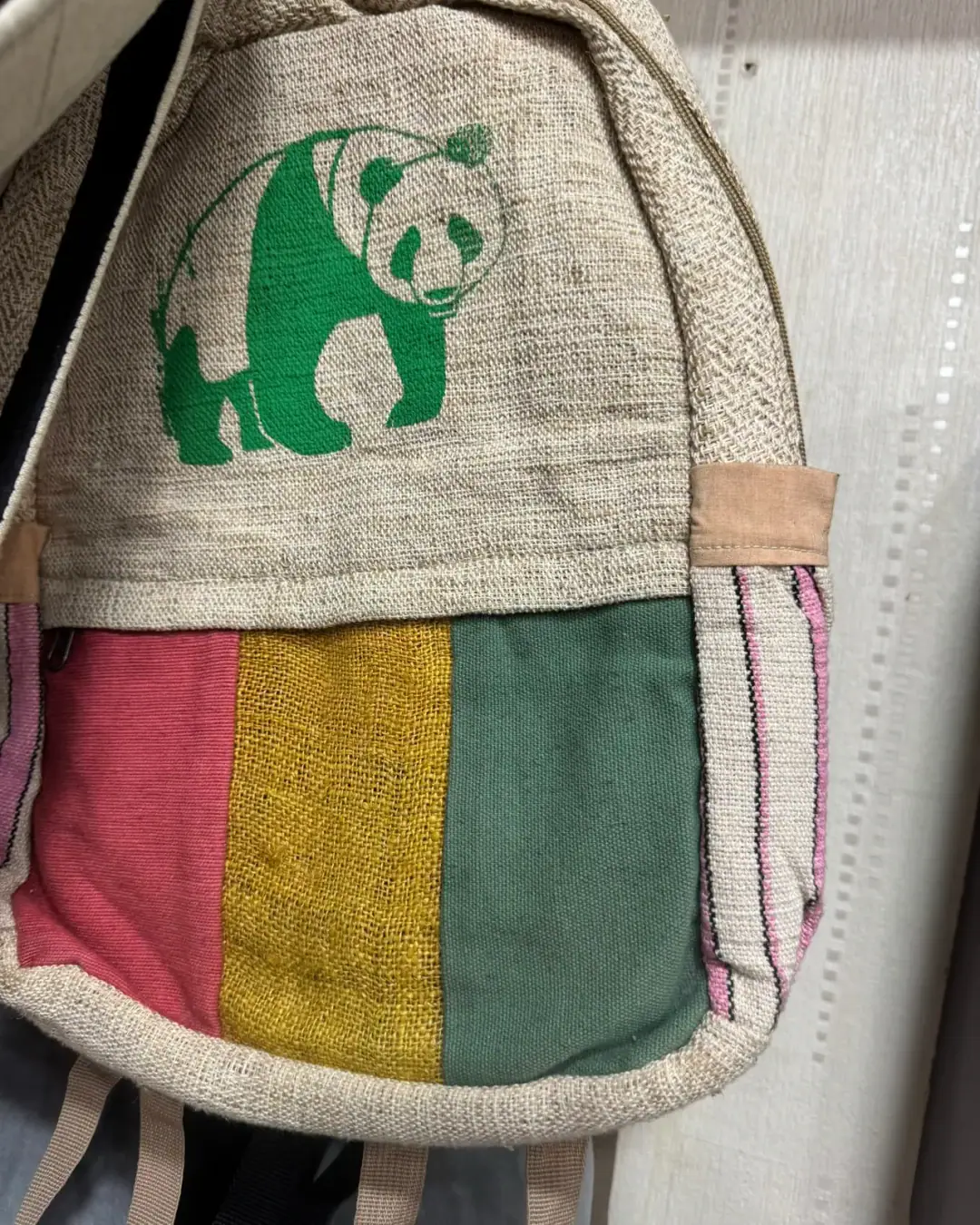 Hemp Rosette Backpack — Panda — view 3