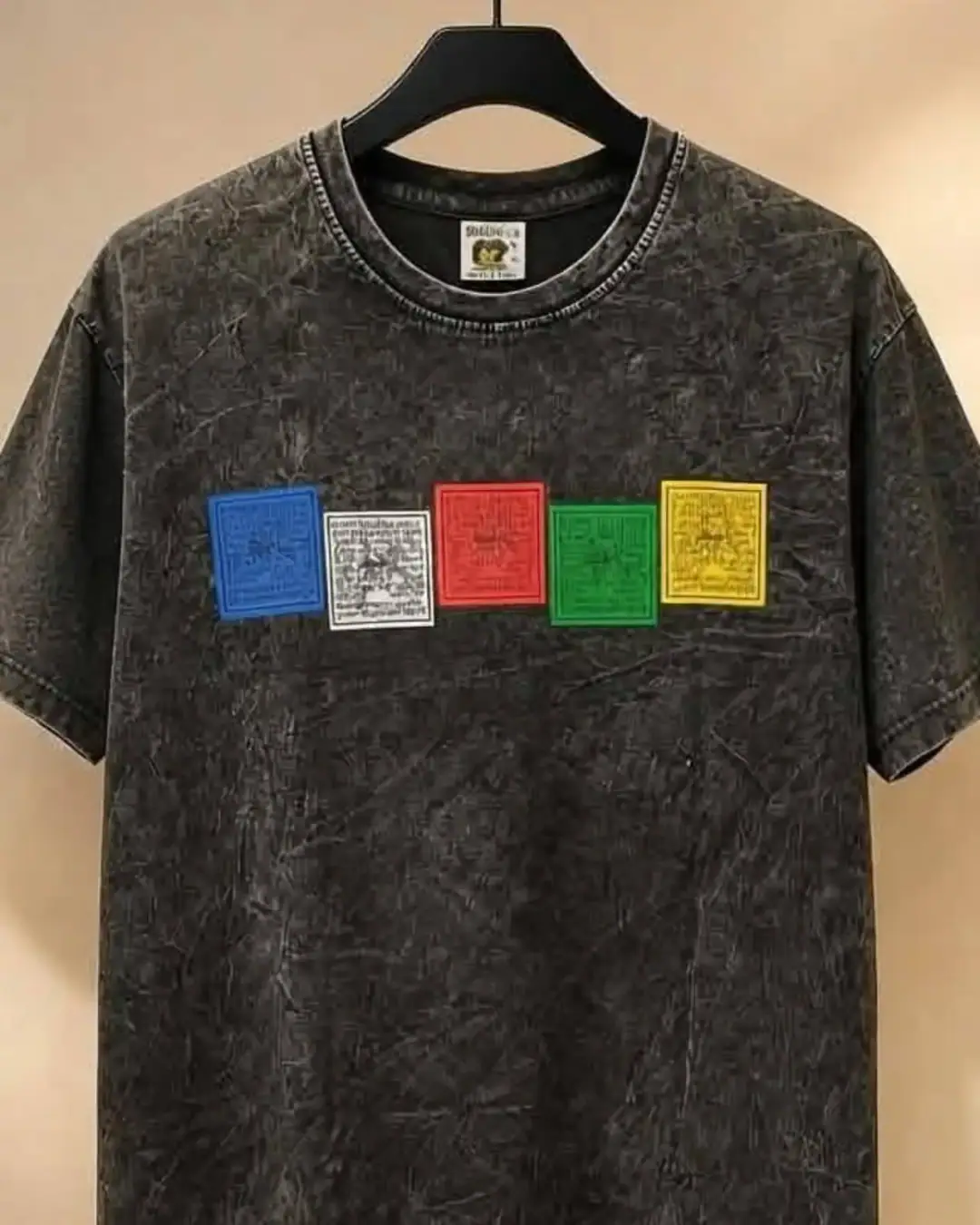 Prayer Flag Tee — Charcoal — view 2