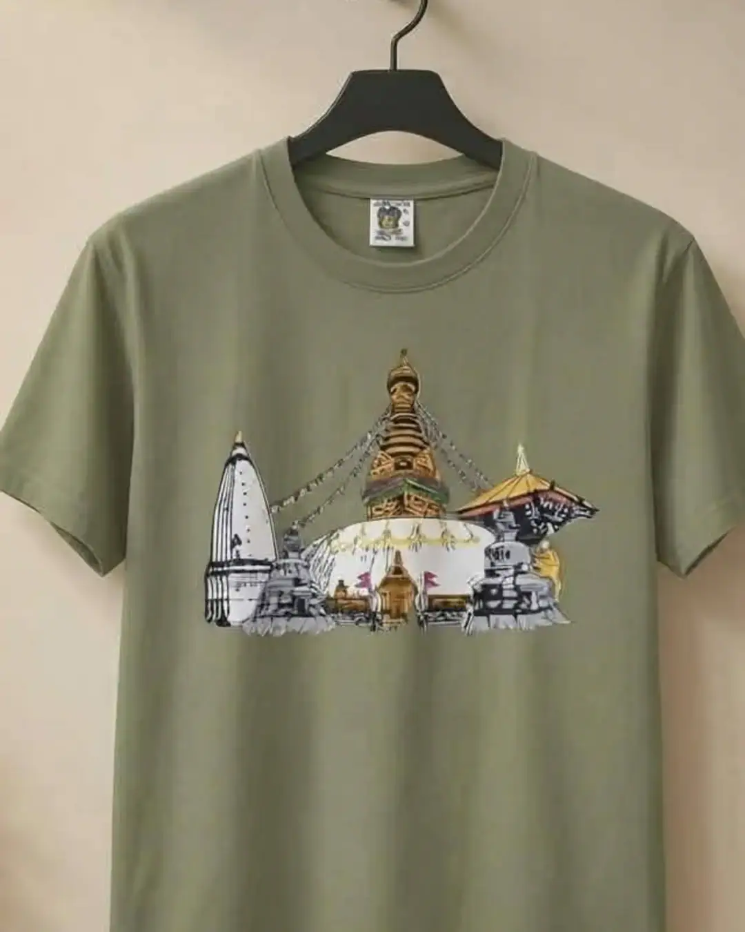 Swayambhu Tee — Sage — view 2