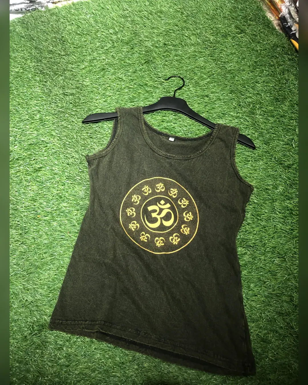 Om Mandala Vest — Olive — view 3