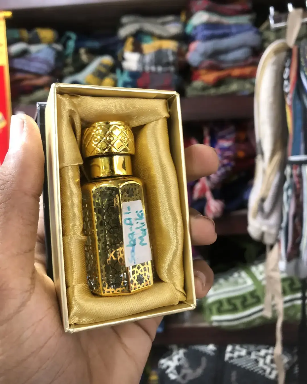 Shaheen Attar Gift Box — Ornate Gold Bottle — view 5