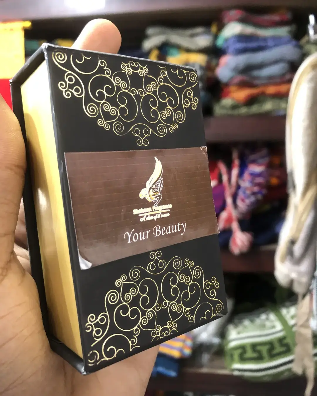 Shaheen Attar Gift Box — Ornate Gold Bottle — view 6