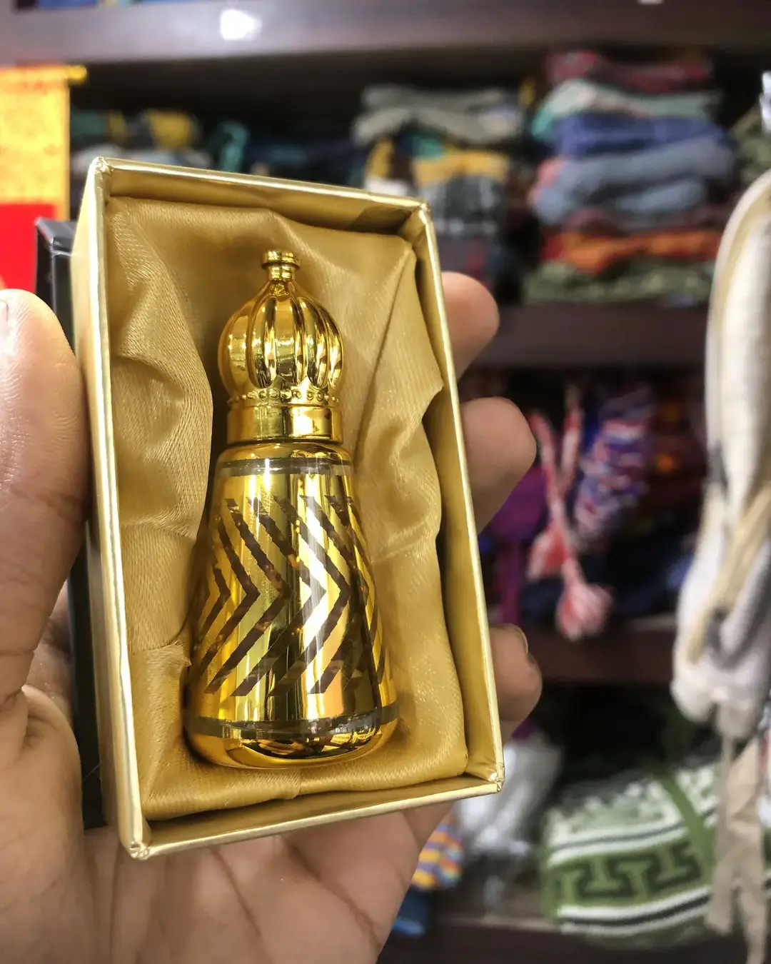 Shaheen Attar Gift Box — Ornate Gold Bottle — view 7