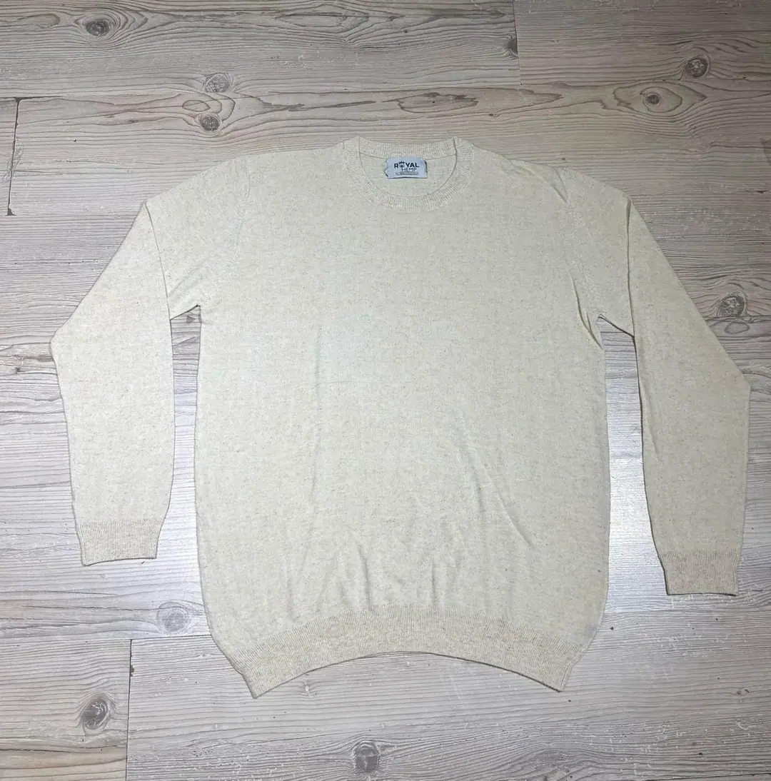 Handloom Sweatshirt Hemp Knit Crew Sweater — Natural — view 2