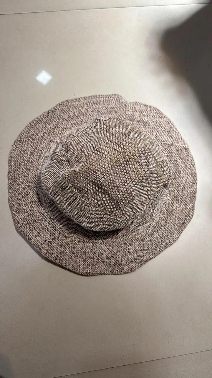 Hemp Handmade Brim Hat — Natural — view 2