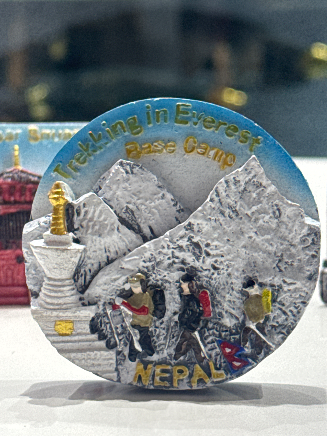 Trekking In Everest Base Camp Fridge Magnet