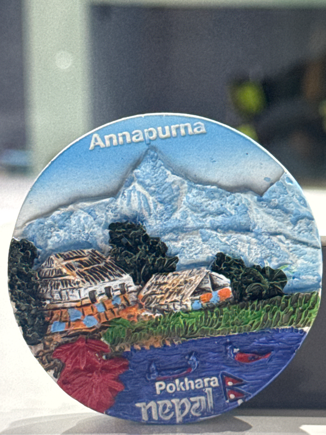 Annapurna Pokhara Nepal Fridge Magnet — view 3