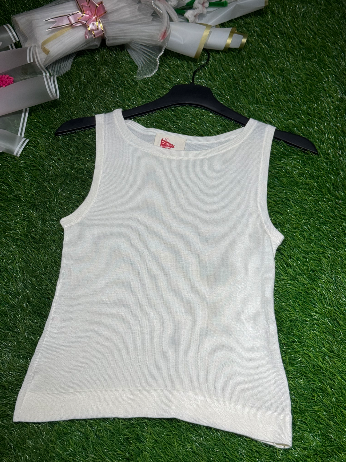 Handloom Plain Cam-my ladies Sando