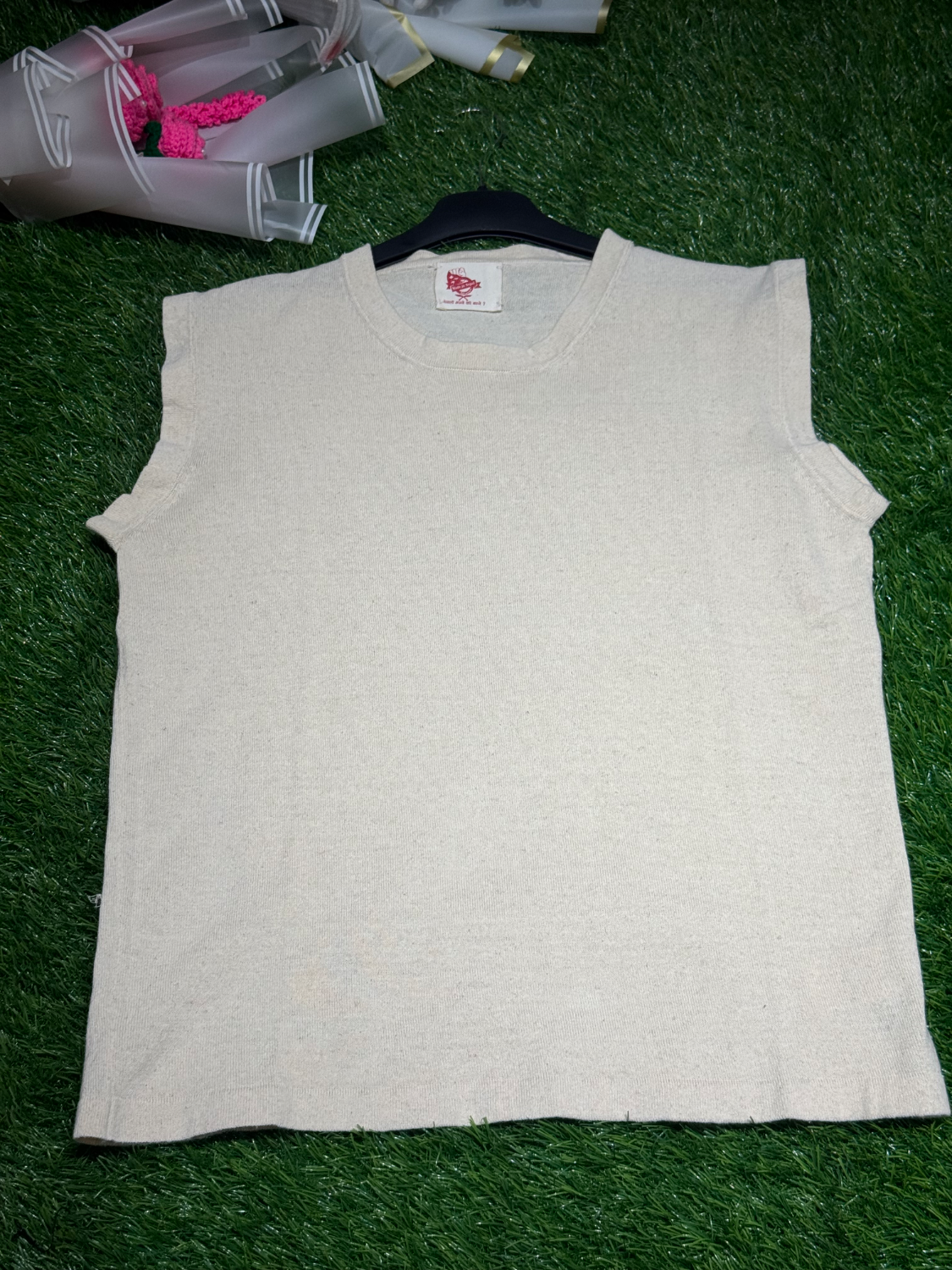 Handloom Sleeveless Hemp Jumper Sweater