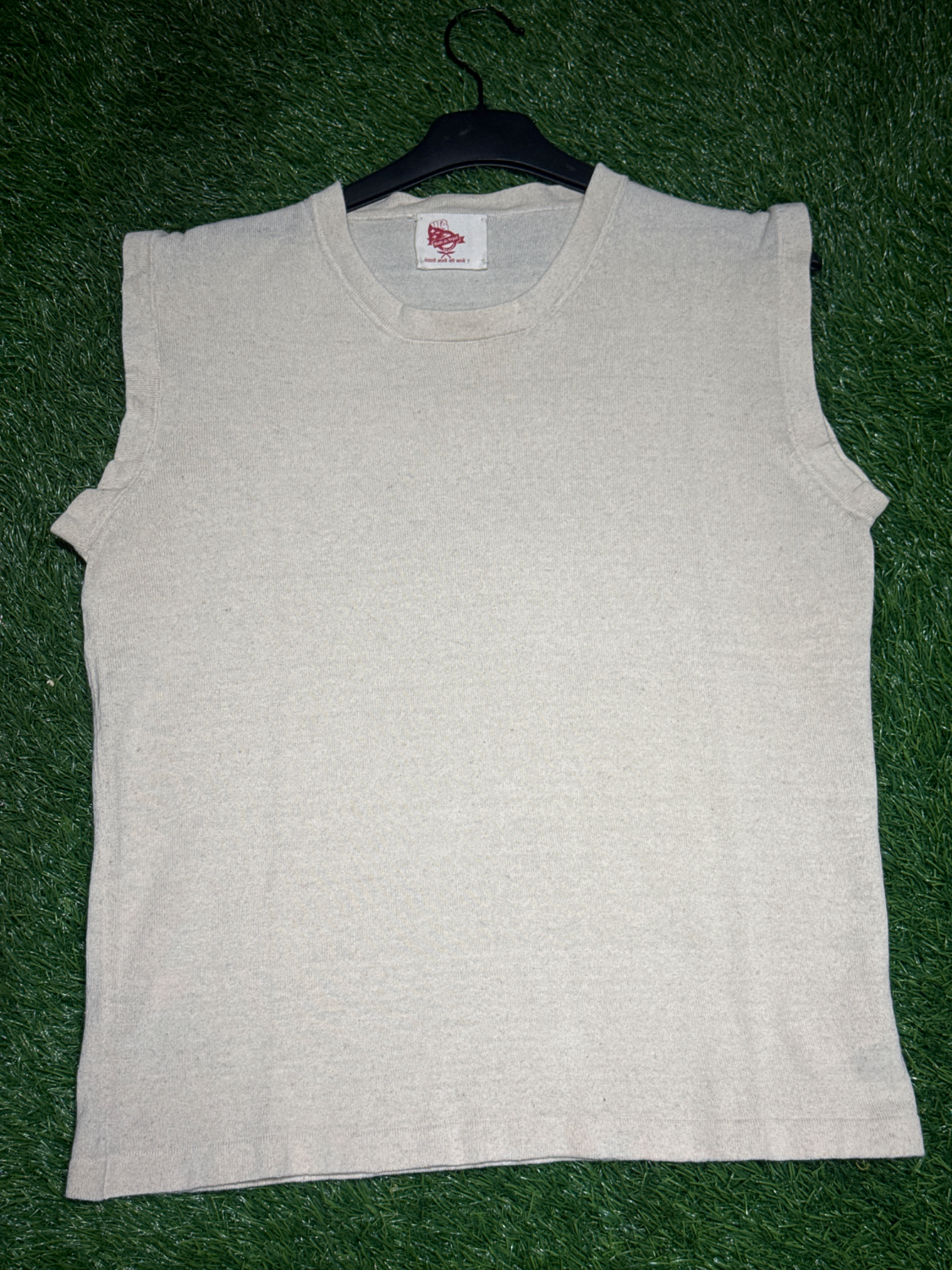Handloom Sleeveless Hemp Jumper Sweater  — view 3