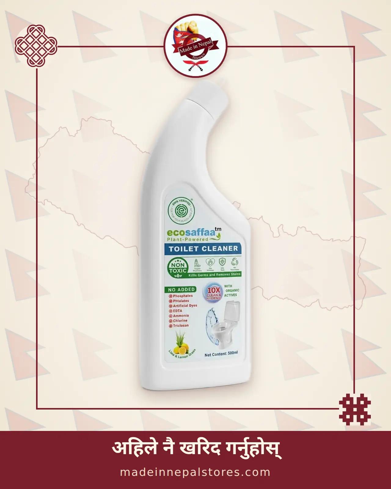ecosaffaa Toilet Cleaner — Lime & Lemon Grass (500ml)
