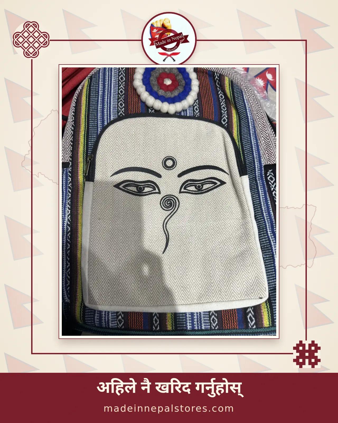 Hemp Rosette Backpack — Buddha Eyes