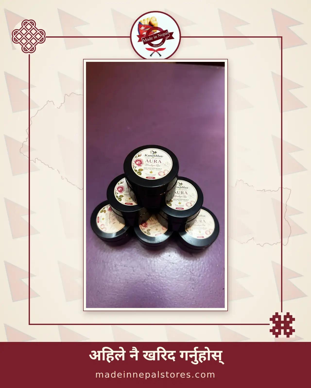 KanehMaa Aura Himalayan Rose — Hemp Solid Perfume Balm
