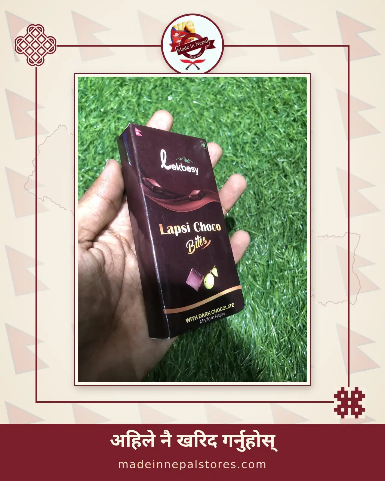Lekbesy Lapsi Choco Bites — with Dark Chocolate (55g)