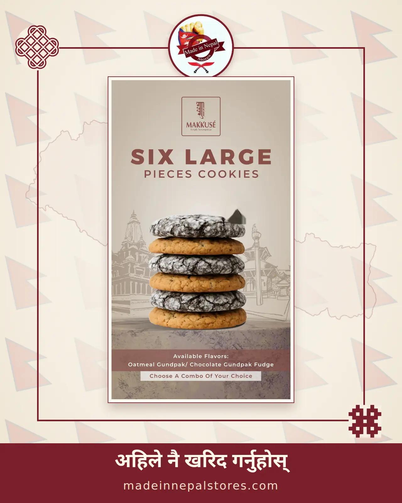 Makkusé Six Large Gundpak Cookies