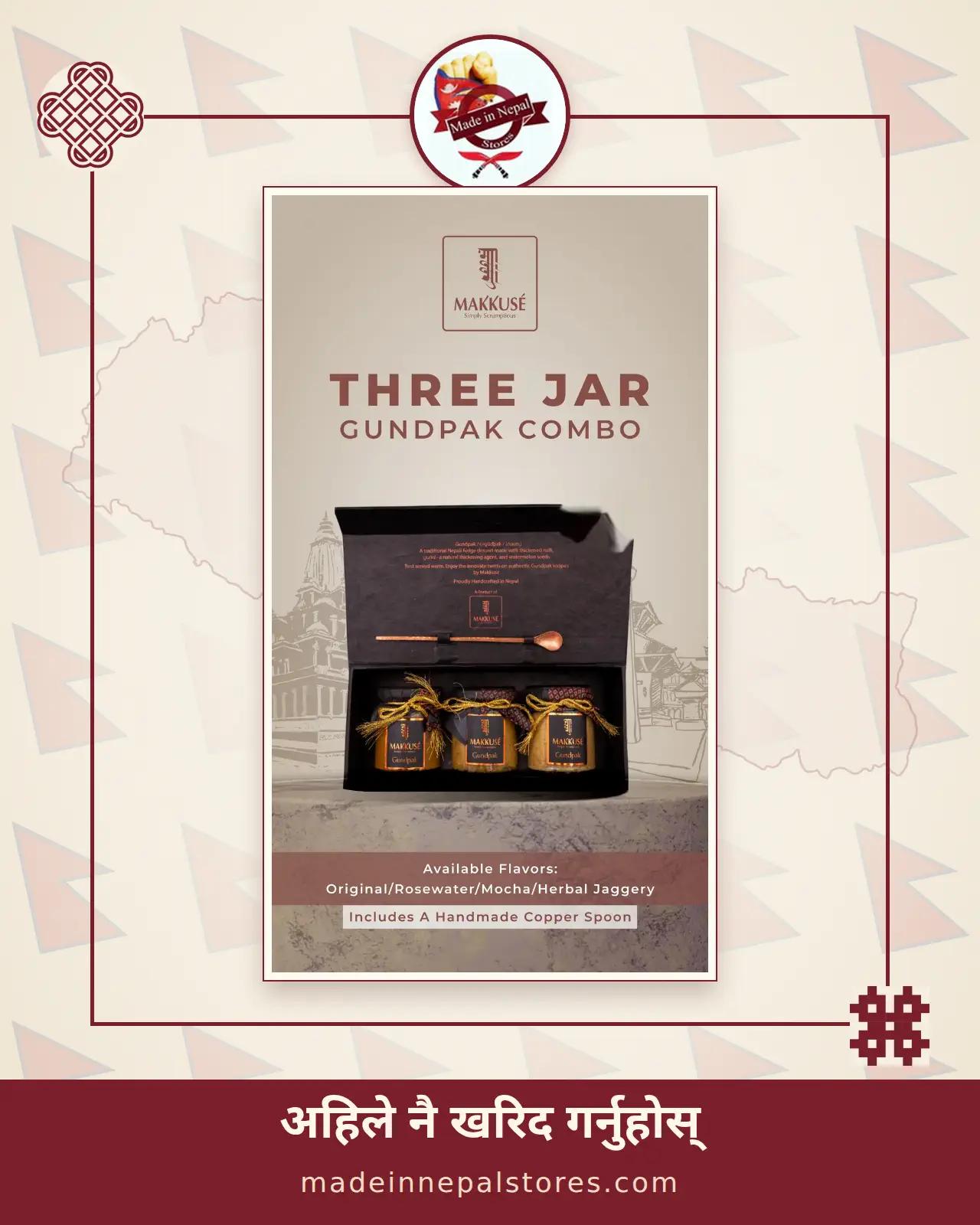 Makkusé Three Jar Gundpak Combo