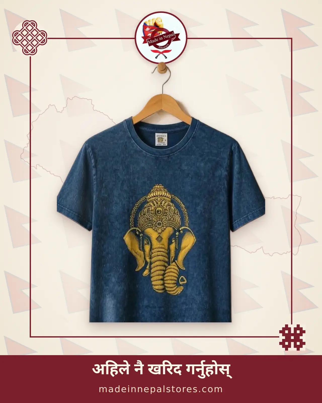 Ganesh Tee — Blue