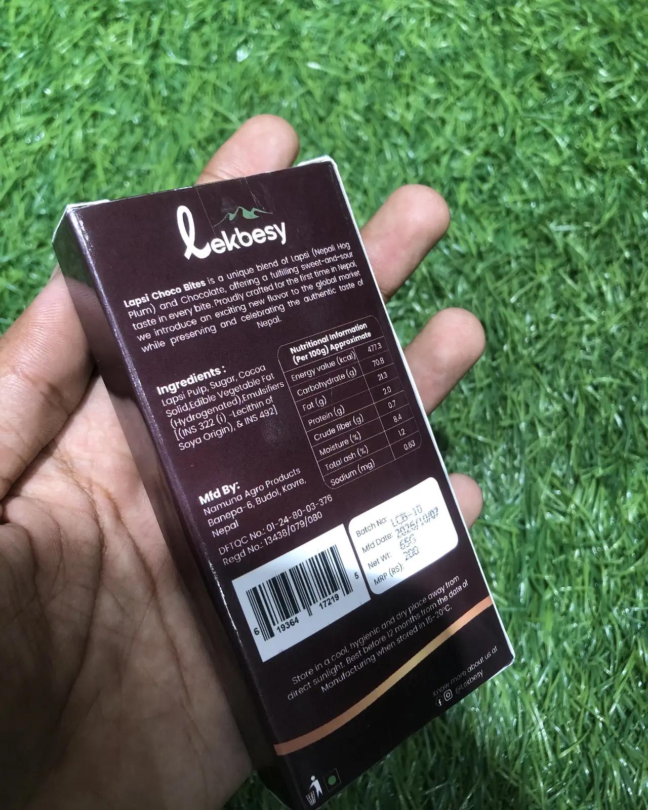 Lekbesy Lapsi Choco Bites — with Dark Chocolate (55g) — view 3