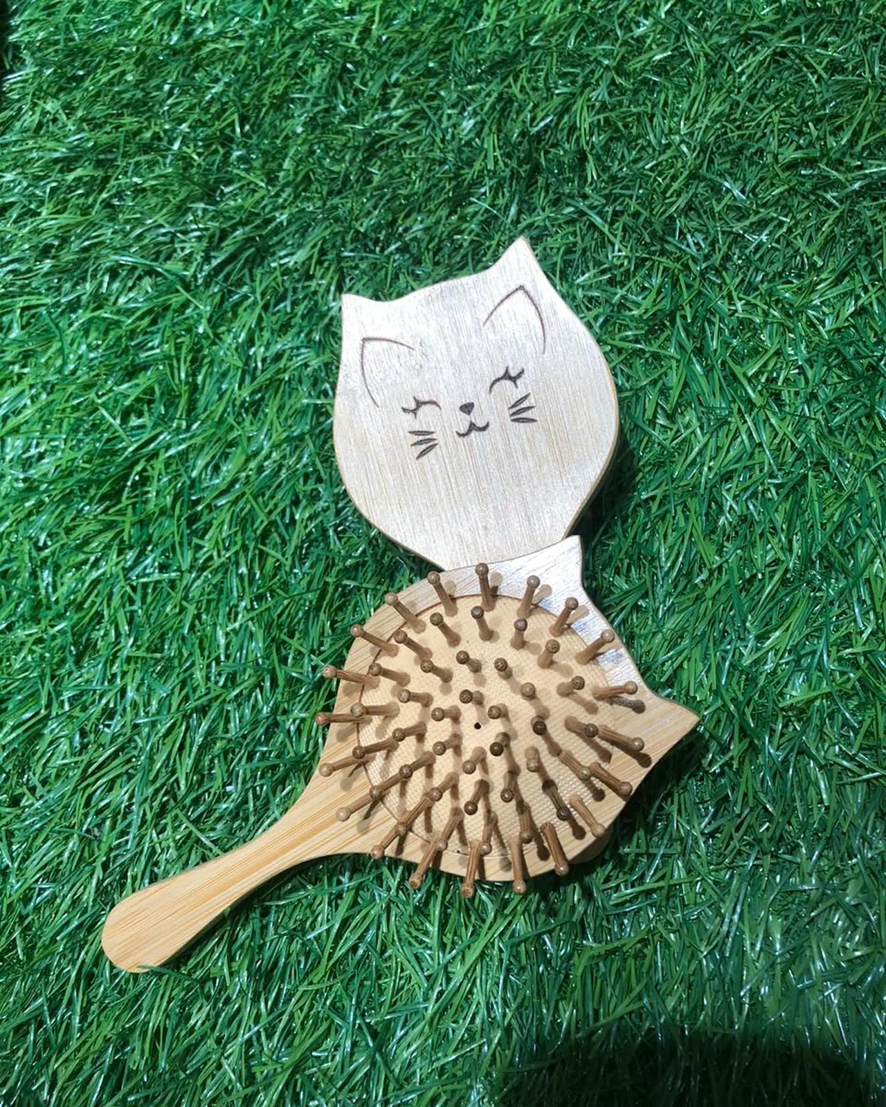 Bamboo Cat Hair Brush — view 3