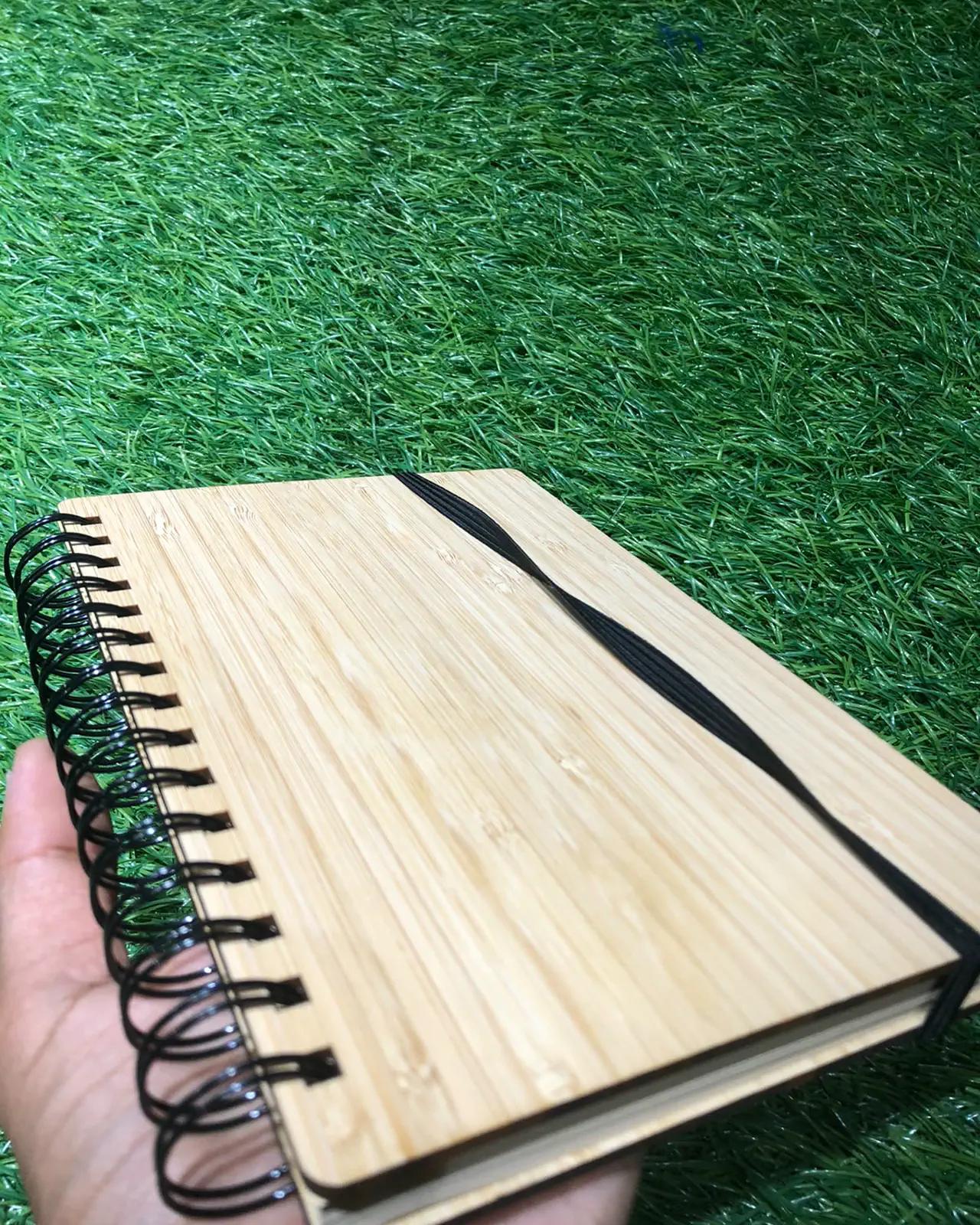 Bamboo Cover Spiral Notebook