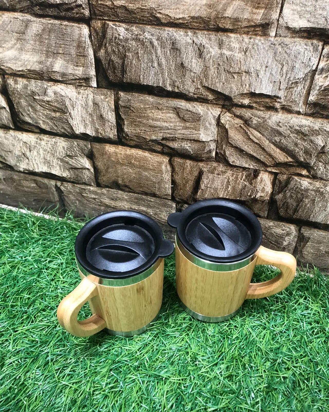 Bamboo Travel Mug — Stainless Lined — view 3