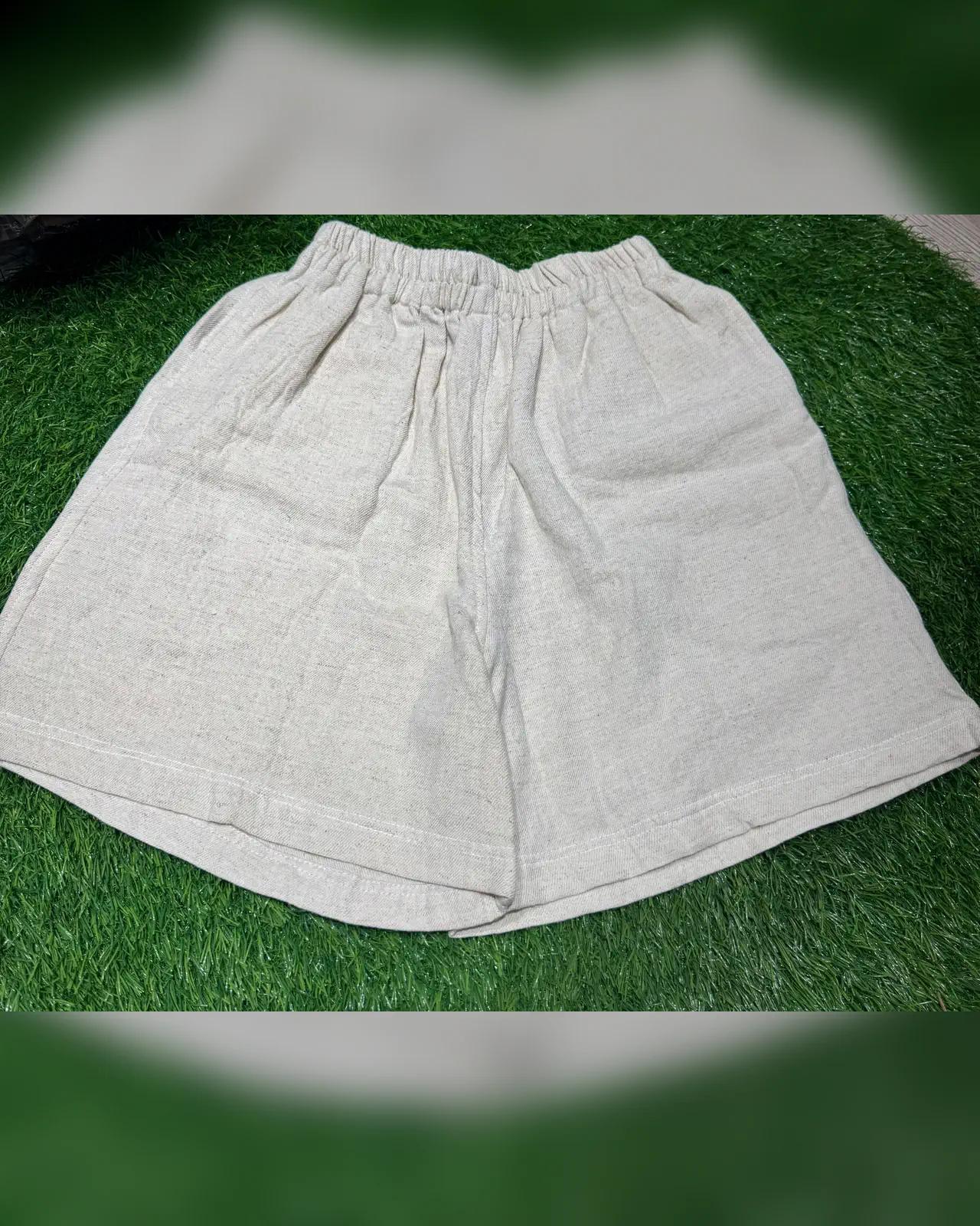 Handloom Hemp Boxer Shorts — Natural — view 2