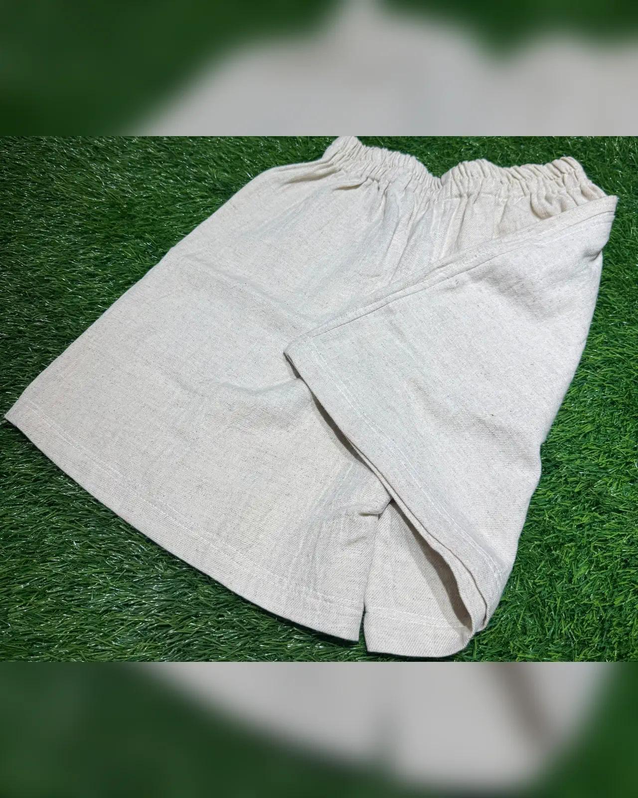 Handloom Hemp Boxer Shorts — Natural — view 4