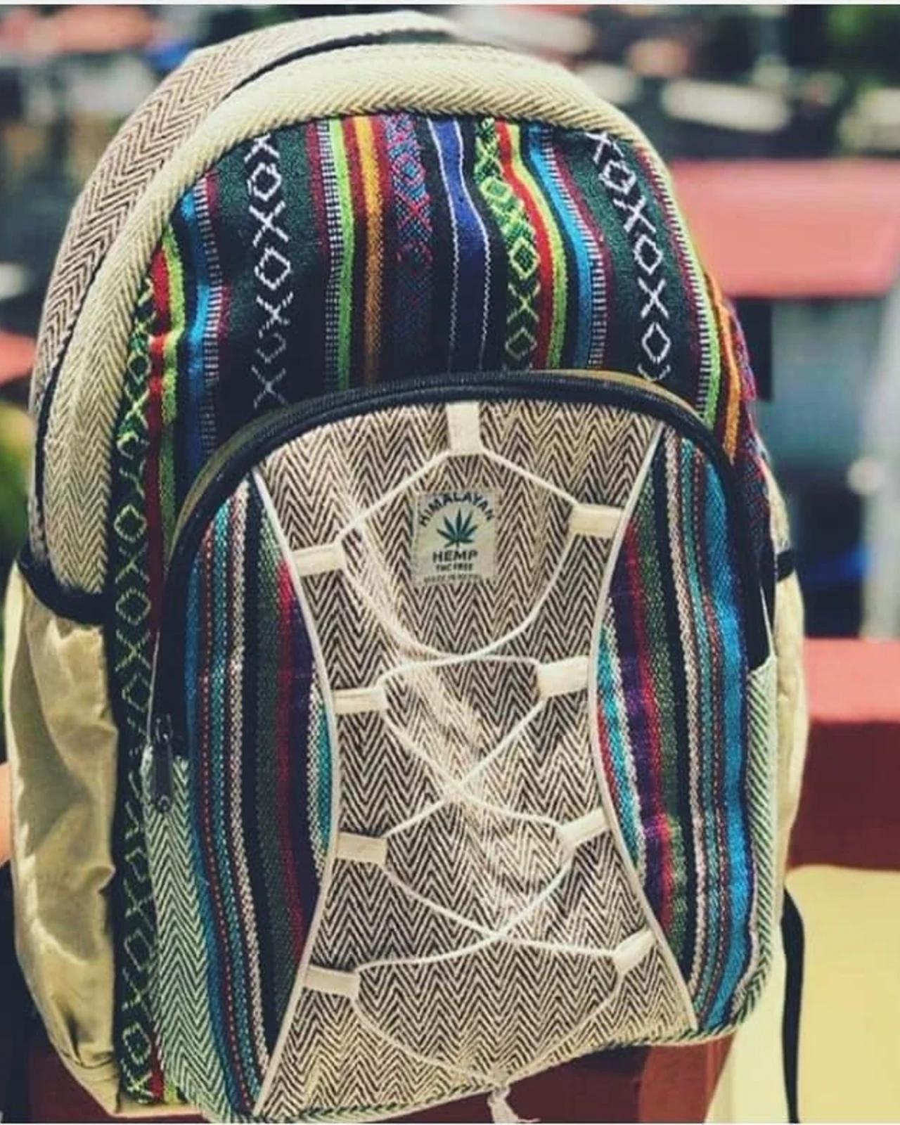 Hemp Rope-Laced Gheri Backpack